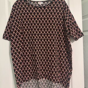 Lulalroe Minnie Mouse Print top